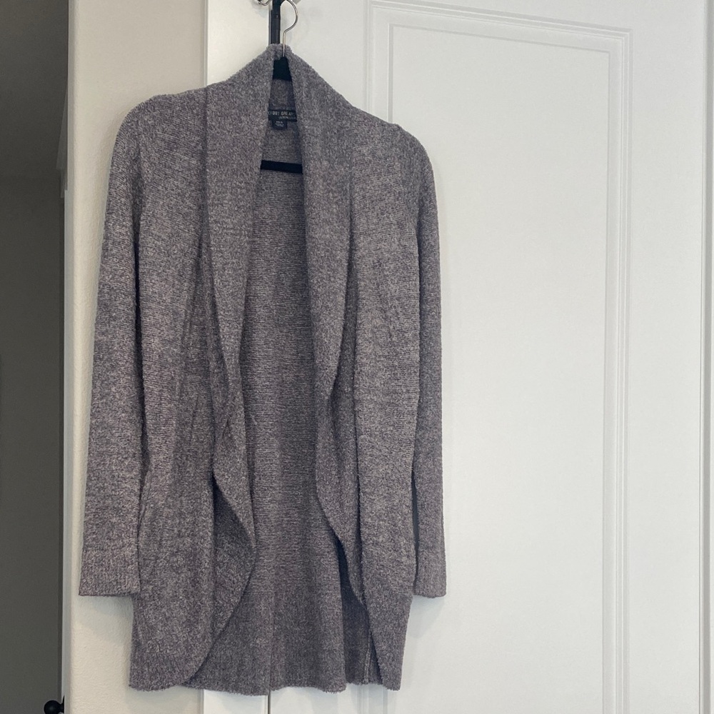 Barefoot Dreams Heathered Gray Cardigan